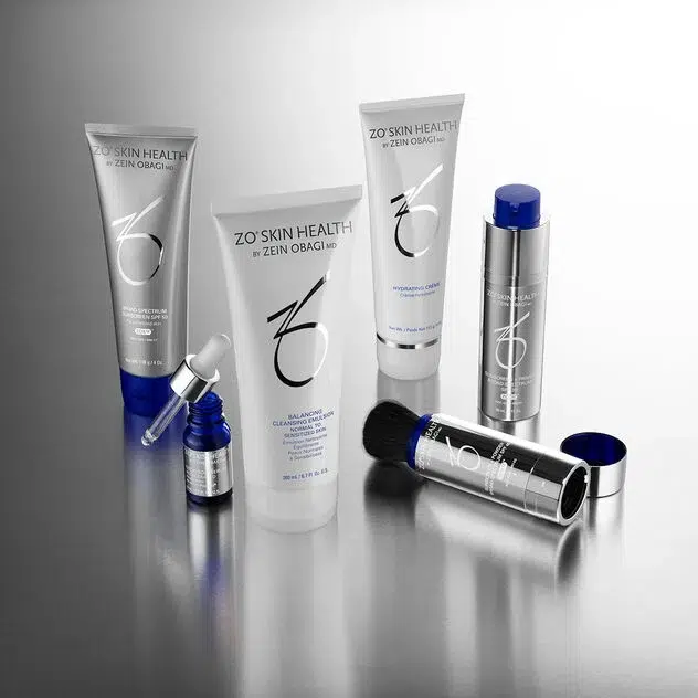 Produits Zo SKin Health utilisés lors de nos peelings chimiques